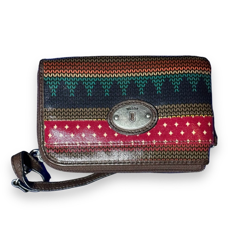 ❤️Bundle 2/$20❤️ FOSSIL Key Per Wristlet Zip Wallet